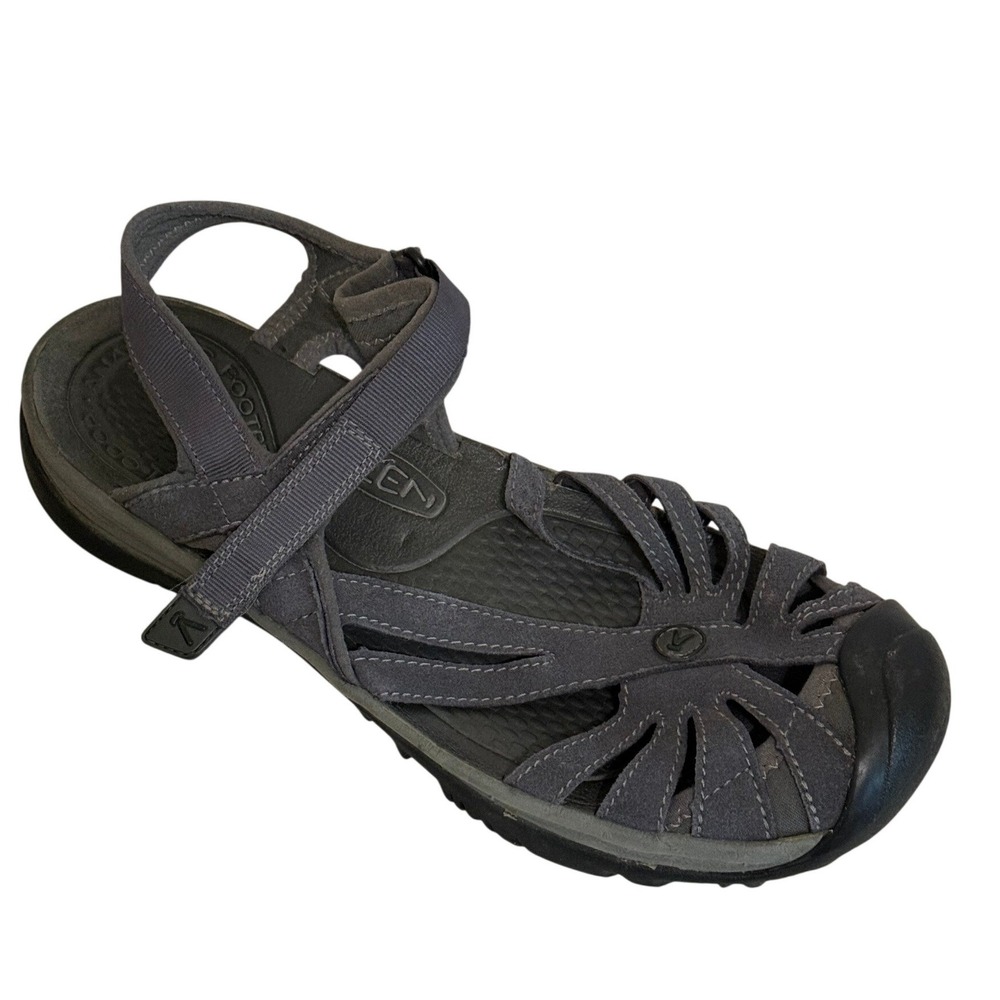 Keen Women Rose Sport Sandals 13 Charcoal Grey Strappy Hiking Gorpcore Outdoor